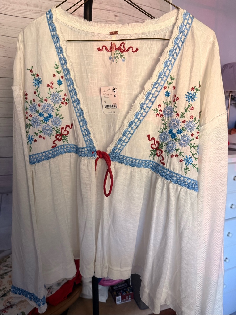 Free People Bouquet Toss Bed Jacket SOLD OUT msrp $148 - Picture 5 of 7